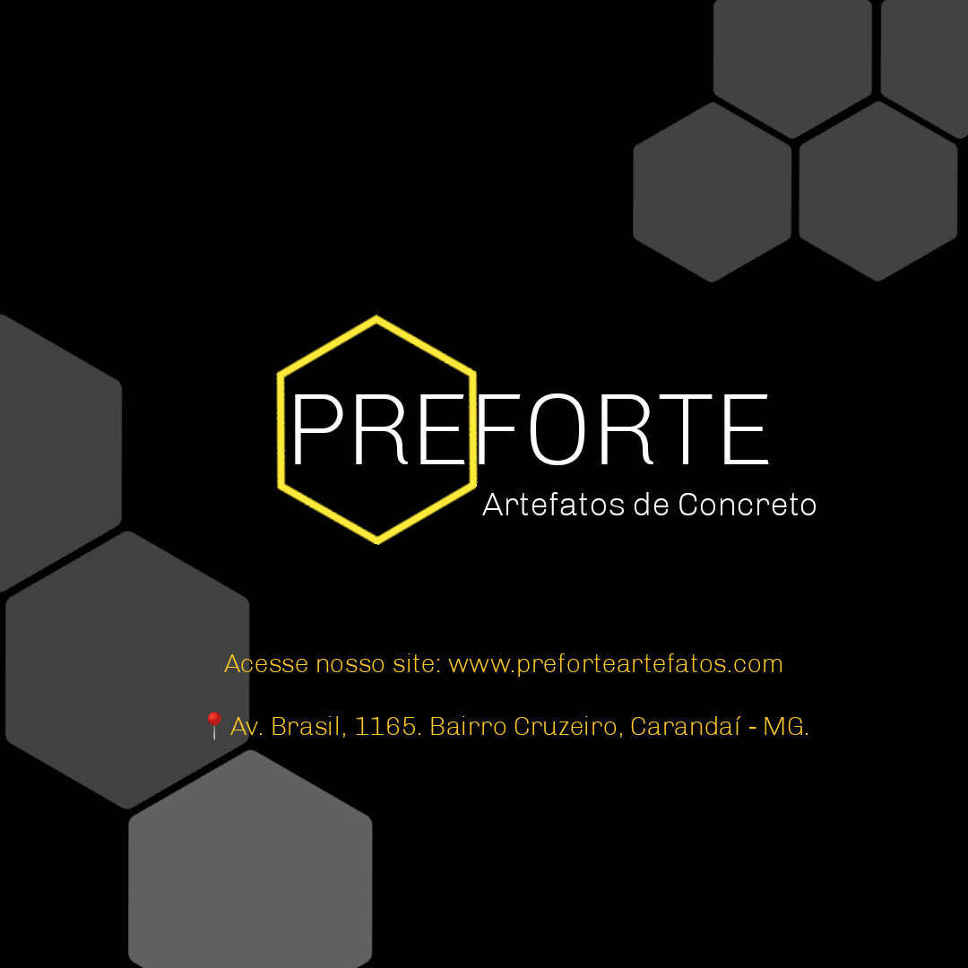 Foto do escritor: PreForte Artefatos de Concreto