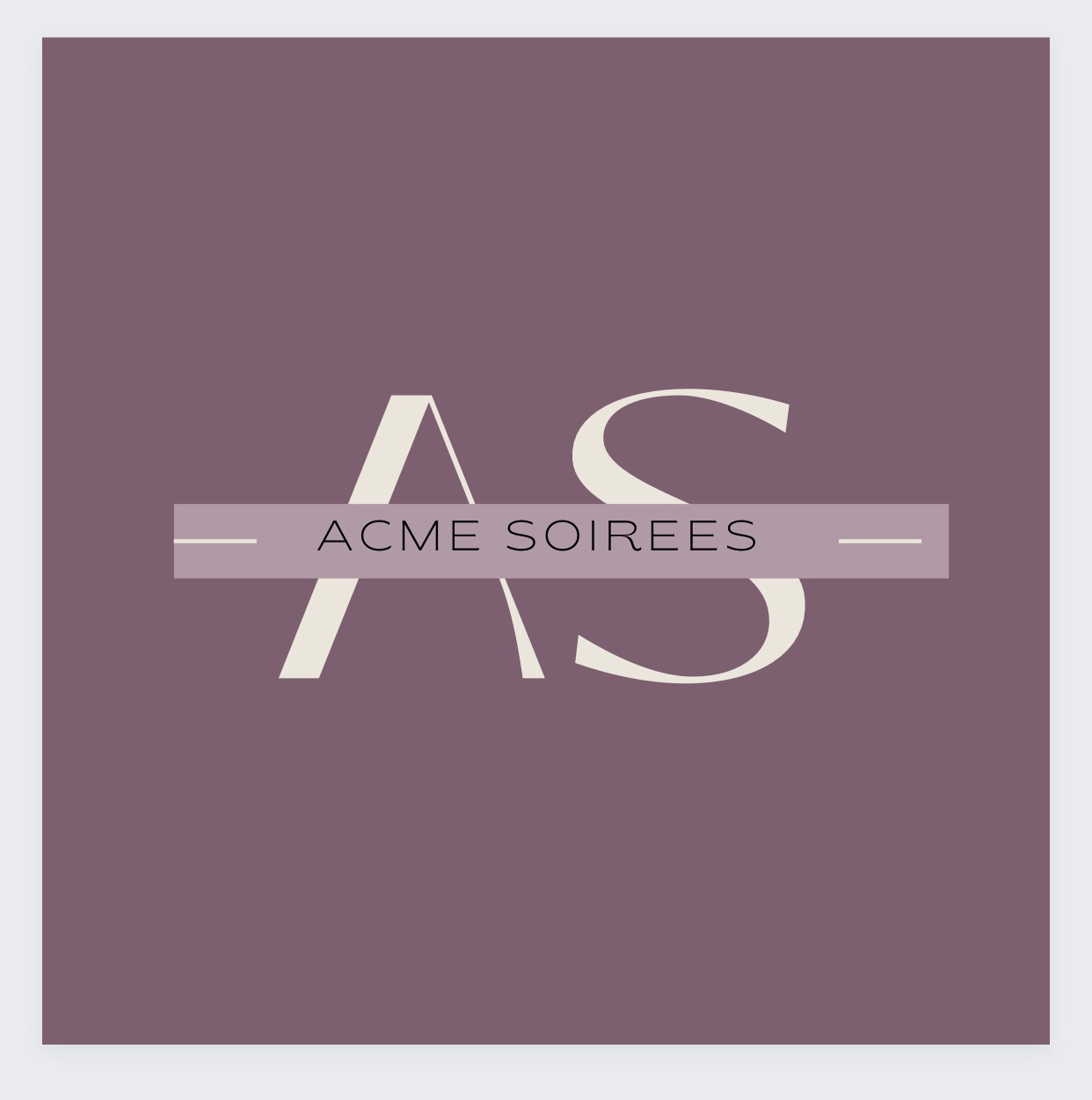 Writer: Acme Soirées